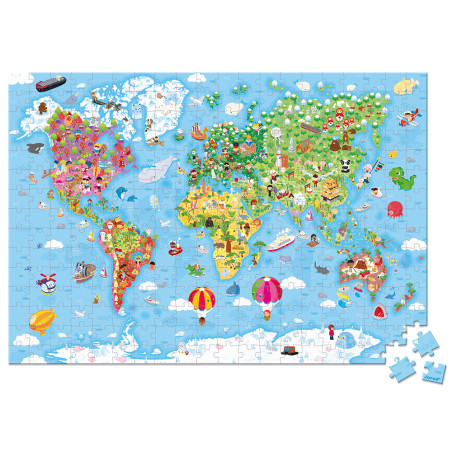 Puzzle Géant du Monde JANOD, dès 7 ans