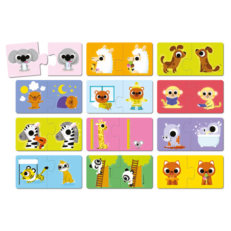 Puzzle Les Contraires JANOD, dès 2 ans