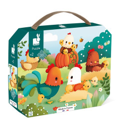 Puzzle Bienvenue à la Basse-cour JANOD, dès 2 ans