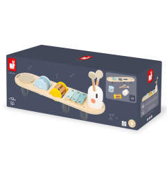 Stand d'éveil sonore en bois Chenille JANOD