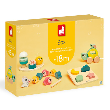 Box d'apprentissage motricité fine JANOD, dès 18 mois