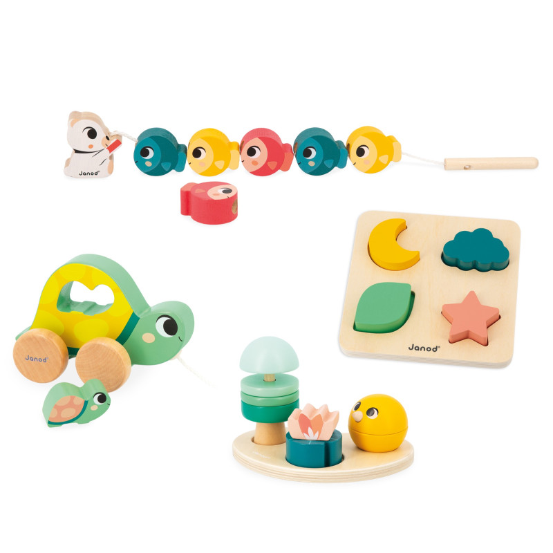 Box d'apprentissage motricité fine JANOD, dès 18 mois