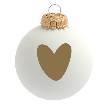 Boule de Noel Coeur Doré BAUBELS