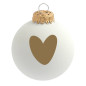 Boule de Noel Coeur Doré BAUBELS