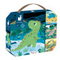 Ensemble de 4 puzzles évolutifs Dinosaures JANOD, dès 2 ans