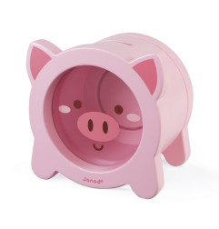 Tirelire cochon rose JANOD