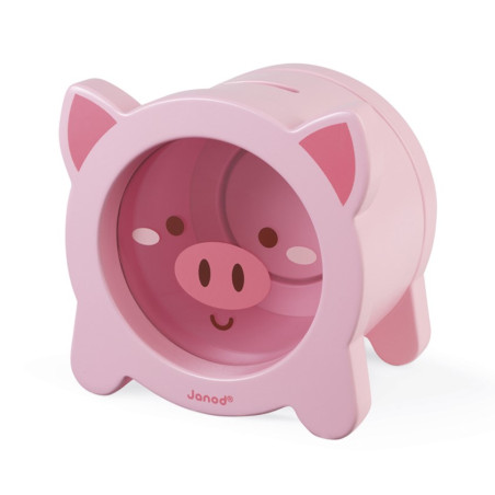 Tirelire cochon rose JANOD