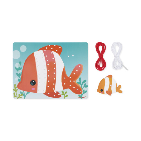 Cartes à lacer Animaux JANOD