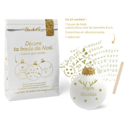 Kit DIY Je Crée ma Boule de Noël BAUBELS