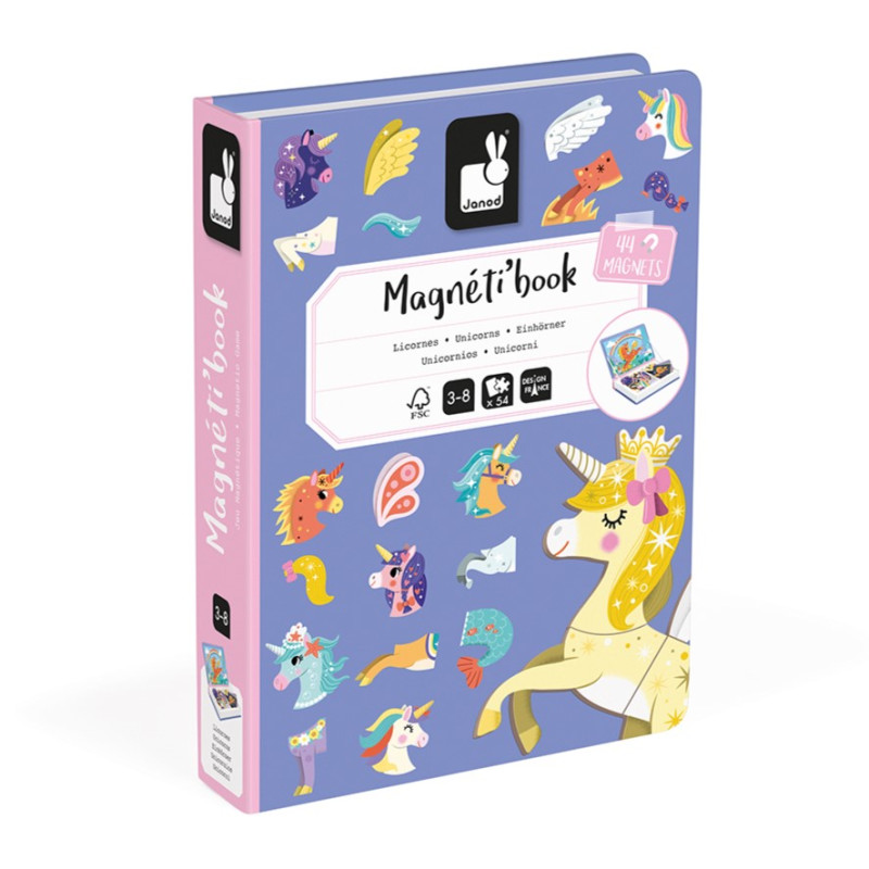 Jeu éducatif Magnéti'Book Licornes JANOD