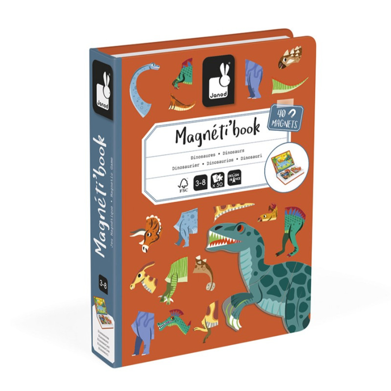 Jeu éducatif Magnéti'Book Dinosaures JANOD