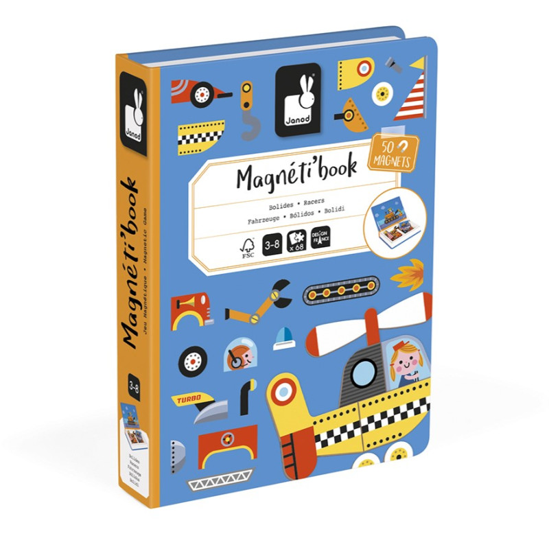 Jeu éducatif Magnéti'Book Bolides JANOD