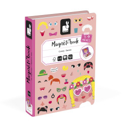 Jeu éducatif Magnéti'Book Crazy Faces Filles JANOD