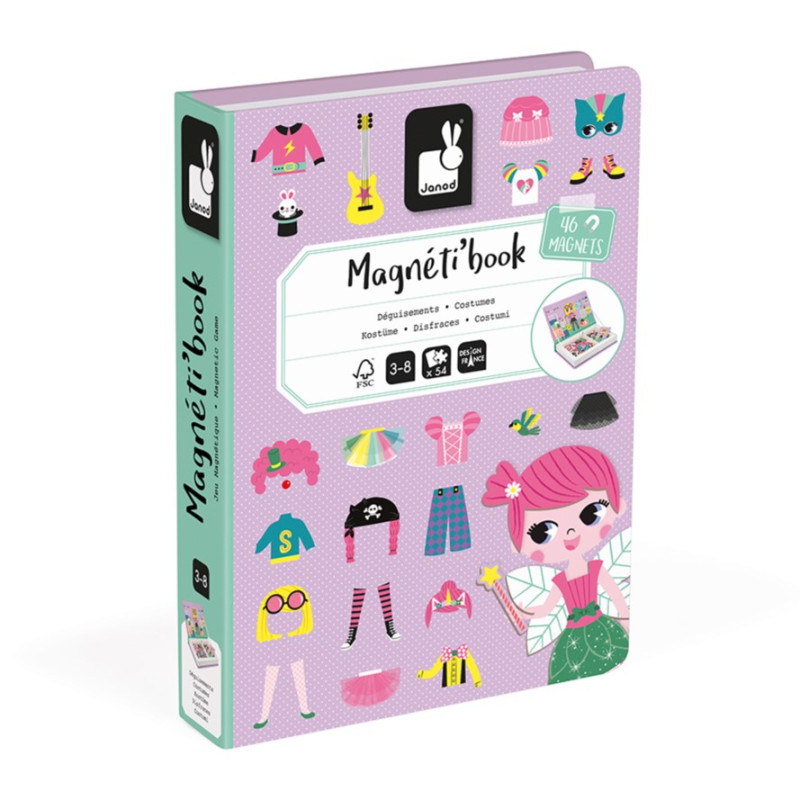 Jeu éducatif Magnéti'Book Déguisements Filles JANOD