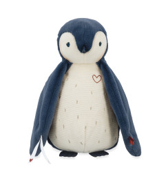 Peluche enregistreur vocal et bruits blancs Pingouin KALOO, bleu