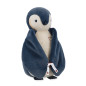Peluche enregistreur vocal et bruits blancs Pingouin KALOO, bleu