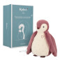 Peluche enregistreur vocal et bruits blancs Pingouin KALOO, rose