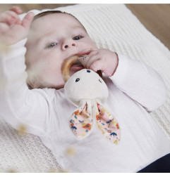 Hochet lapin Coquelicot KALOO, rose