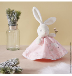 Doudou rond Lapinou KALOO, rose