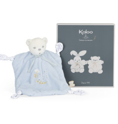 Doudou carré Ourson KALOO, bleu