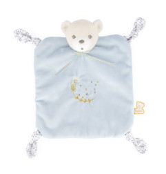 Doudou carré Ourson KALOO, bleu