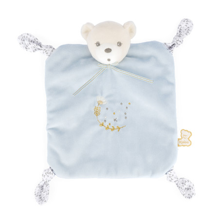 Doudou carré Ourson KALOO, bleu