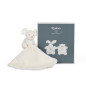 Doudou carré Souris KALOO, crème
