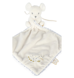 Doudou carré Souris KALOO, crème