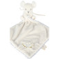 Doudou carré Souris KALOO, crème