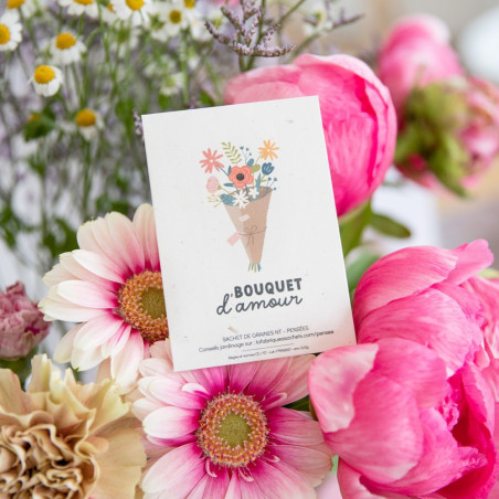 Sachet de graines Bouquet d'Amour (Pensées) LA FABRIQUE A SACHETS