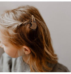 Barrettes Chats Moustaches LES PETITES HIRONDELLES, dorées