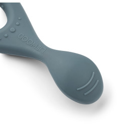 Lot de 4 cuillères en silicone Liva LIEWOOD, Safari bleu