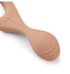 Lot de 4 cuillères en silicone Liva LIEWOOD, Safari rose