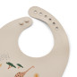 Lot de 2 bavoirs en silicone Tilda LIEWOOD, Safari
