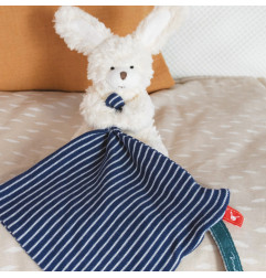 Doudou lapin coton bio MAILOU TRADITION