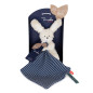Doudou lapin coton bio MAILOU TRADITION