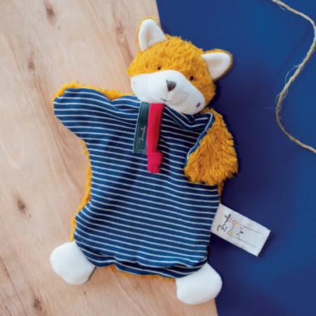 Marionnette renard coton bio MAILOU TRADITION