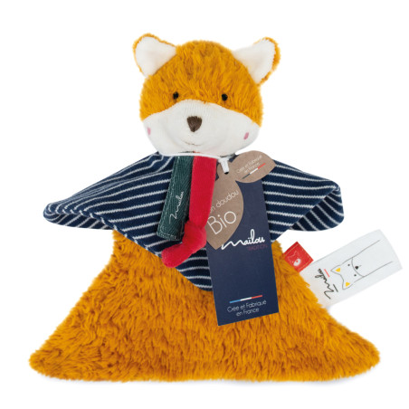 Doudou renard coton bio MAILOU TRADITION
