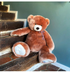 Peluche l'ours français caramel 65 cm MAILOU TRADITION