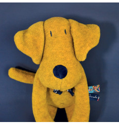 Peluche TocToc le Chien ocre MAILOU TRADITION