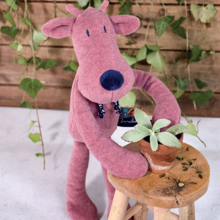 Peluche Mamache la Vache rose MAILOU TRADITION