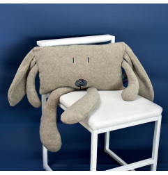 Coussin peluche Jo le Cocker naturel MAILOU TRADITION