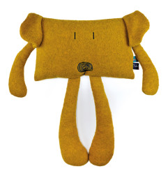 Coussin peluche TocToc le Chien ocre MAILOU TRADITION