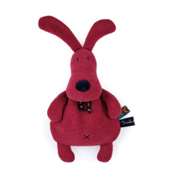 Peluche bouillotte Soso le Lapin rose MAILOU TRADITION