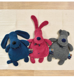 Peluche bouillotte Nours l'Ours anthracite MAILOU TRADITION