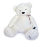 Peluche l'ours français blanc neige 120 cm MAILOU TRADITION