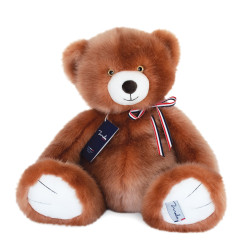 Peluche l'ours français marron glacé 50 cm MAILOU TRADITION