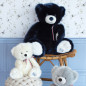 Peluche l'ours français marine 50 cm MAILOU TRADITION