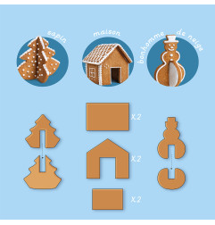 Emporte-pièces Biscuits de Noël CHEF CLUB