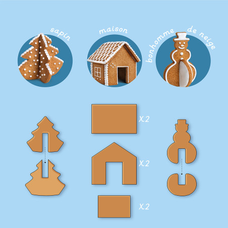 Emporte-pièces Biscuits de Noël CHEF CLUB